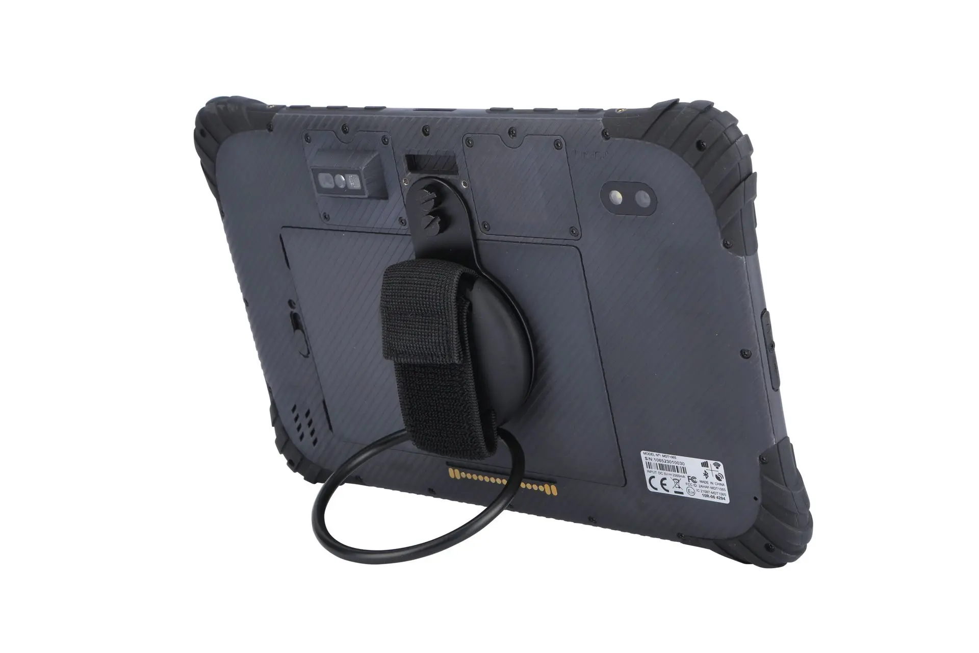 Rear connections of LDT-101 rugged tablet for vehicle use