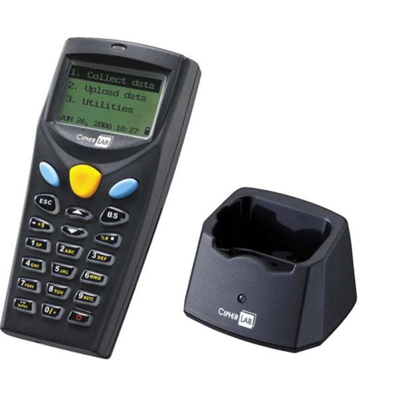 Cipherlab 8001 Batch, Laser scanner, 2MB, Charging and communication cradle, USB cable, EU