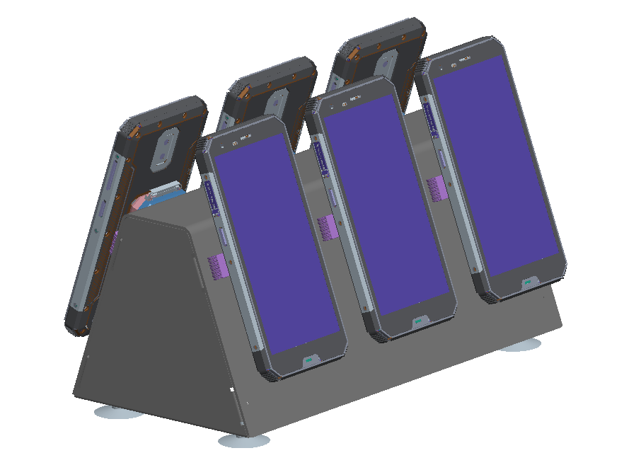 SDT-121 6 Slot Charging cradle with EU power cable