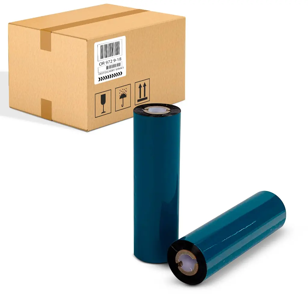 Ribbon Wax Standard 110mm x 91M Outside 0,5"core 110mm width (Box of 25)