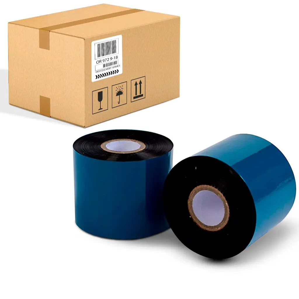 Ribbon  Resin Premium 55mm x 300M Outside 1"core (Box of 30)