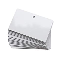 Perforated White PVC Cards 86x54mm - 0.76mm (500 pcs) P :Perforation, R : Round, H: Horizontal